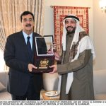 Mr. Sohail Al-Zarooni, philanthropist and Chairman of the Al-Zarooni Group of Companies (UAE), met today with Chairman Senate, Syed Yousuf Raza Gilani, at his residence.