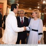 Former Prime Minister & Chairman Senate Syed Yousaf Raza Gilani Holds Informal Discussion with the first female Prime Minister of Astonia & EU High Representative Kaja Kallas During Luncheon Hosted by Deputy Prime Minister